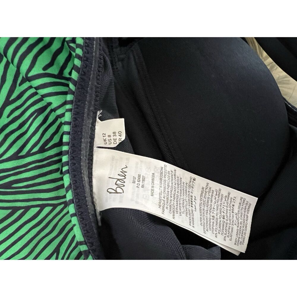 Boden Green and Navy One Piece Swimsuit - Picture 6 of 10